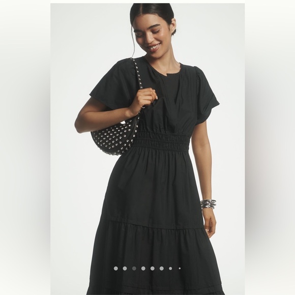 Anthropologie Black Somerset Maxi Dress - Picture 3 of 10